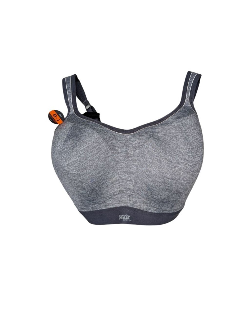 Panache Womens Wireless Sports Bra Grey Size 32H 7341B